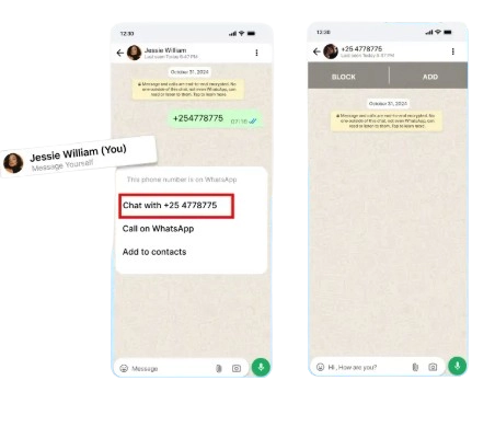 Send Messages Without Contacts